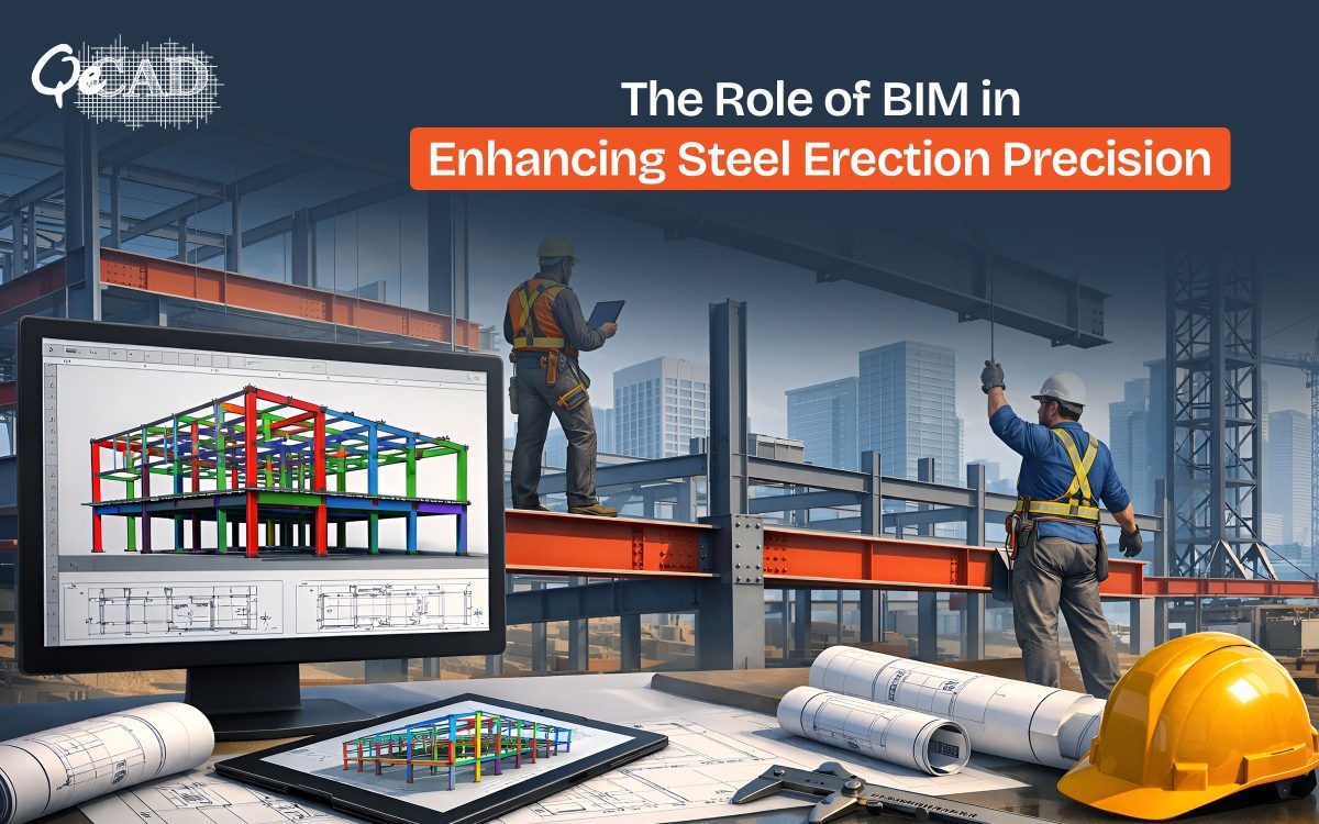 Boost steel erection accuracy with BIM—improve coordination, reduce errors, and ensure precise fabrication and on-site installation in construction projects.